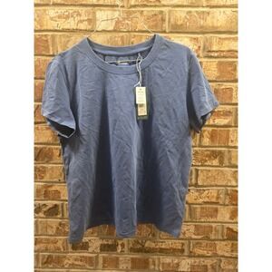 Alpine Design Women's Blue Short‎ Sleeve Crew Neck T-Shirt Large Outdoors New